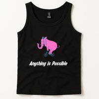 Anything Is Possible Elephant Bicycle Tank Top