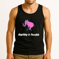 Anything Is Possible Elephant Bicycle Tank Top
