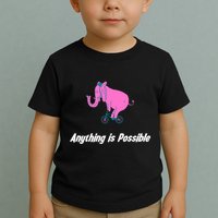 Anything Is Possible Elephant Bicycle Toddler T-Shirt
