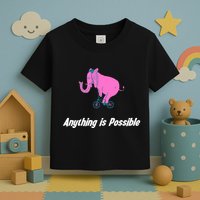 Anything Is Possible Elephant Bicycle Toddler T-Shirt