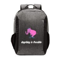 Anything Is Possible Elephant Bicycle Vector Backpack