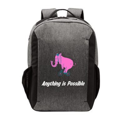 Anything Is Possible Elephant Bicycle Vector Backpack