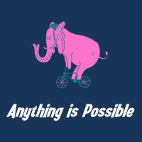 Anything Is Possible Elephant Bicycle Infant Baby Jersey Bodysuit