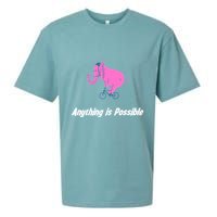 Anything Is Possible Elephant Bicycle Sueded Cloud Jersey T-Shirt