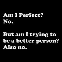 Am I Perfect No Am I Trying To Be A Better Person Funny 7-Panel Snapback Hat