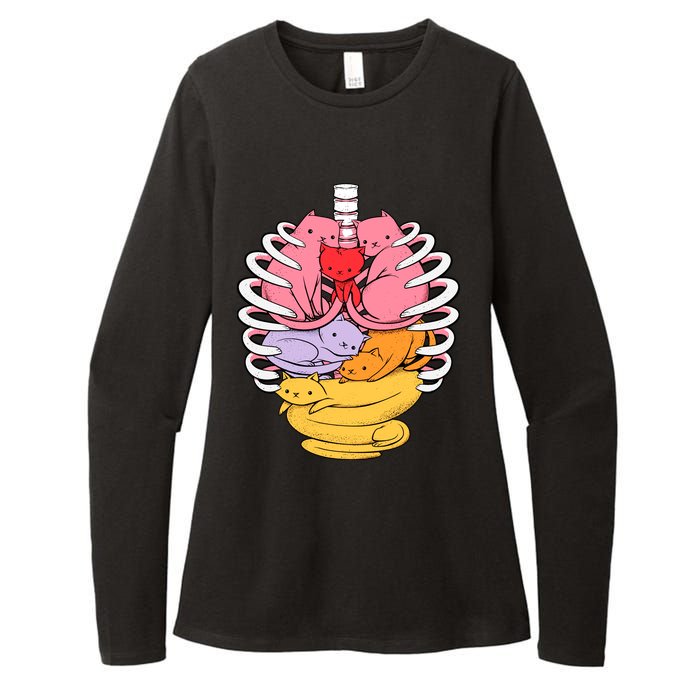 Anatomicat Is Perfect For Cat Lovers Womens CVC Long Sleeve Shirt