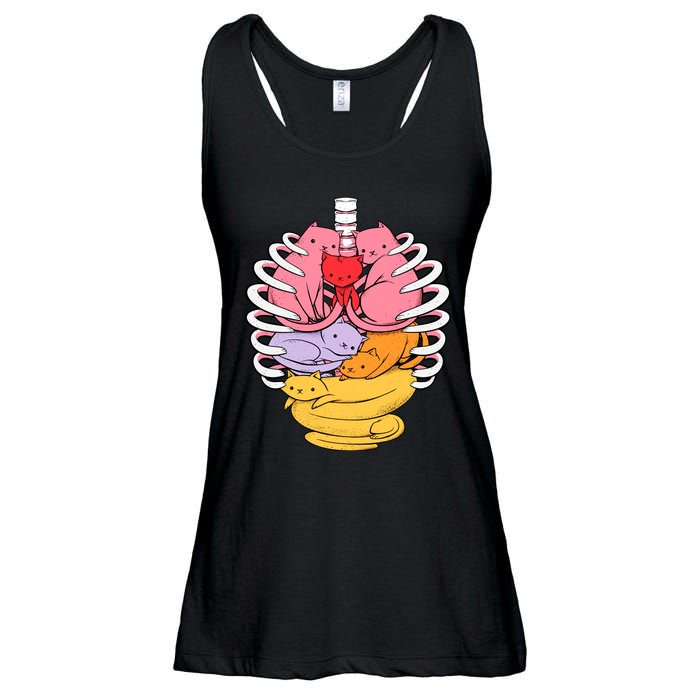 Anatomicat Is Perfect For Cat Lovers Ladies Essential Flowy Tank