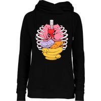 Anatomicat Is Perfect For Cat Lovers Womens Funnel Neck Pullover Hood