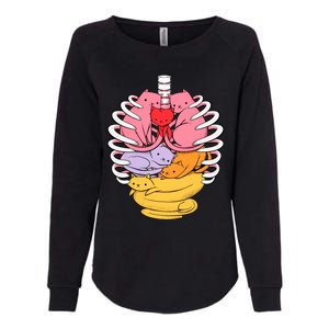 Anatomicat Is Perfect For Cat Lovers Womens California Wash Sweatshirt