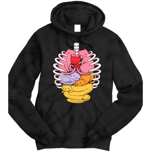 Anatomicat Is Perfect For Cat Lovers Tie Dye Hoodie