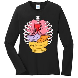 Anatomicat Is Perfect For Cat Lovers Ladies Long Sleeve Shirt