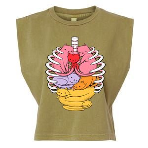 Anatomicat Is Perfect For Cat Lovers Garment-Dyed Women's Muscle Tee