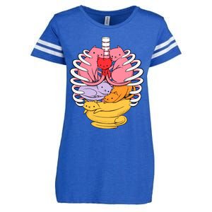 Anatomicat Is Perfect For Cat Lovers Enza Ladies Jersey Football T-Shirt