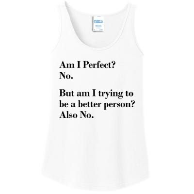 Am I Perfect Ladies Essential Tank