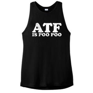 ATF Is Poo Poo Ladies PosiCharge Tri-Blend Wicking Tank