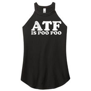 ATF Is Poo Poo Women's Perfect Tri Rocker Tank