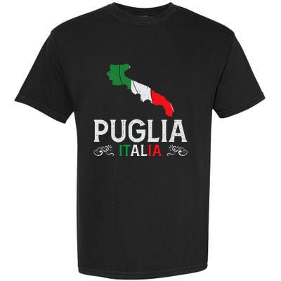 Apulia Italy Puglia Souvenir Silhouette Apulia Garment-Dyed Heavyweight T-Shirt