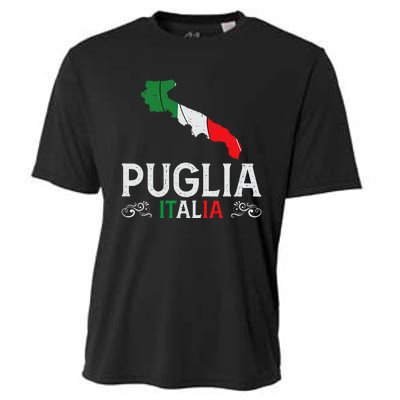 Apulia Italy Puglia Souvenir Silhouette Apulia Cooling Performance Crew T-Shirt