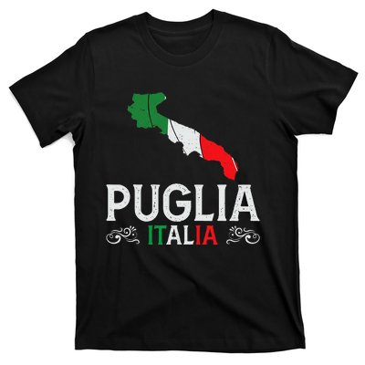 Apulia Italy Puglia Souvenir Silhouette Apulia T-Shirt