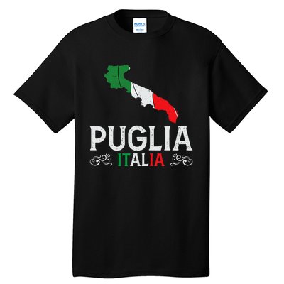 Apulia Italy Puglia Souvenir Silhouette Apulia Tall T-Shirt