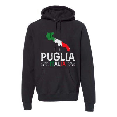 Apulia Italy Puglia Souvenir Silhouette Apulia Premium Hoodie