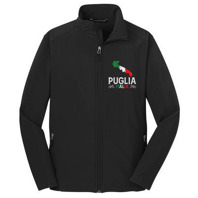 Apulia Italy Puglia Souvenir Silhouette Apulia Core Soft Shell Jacket