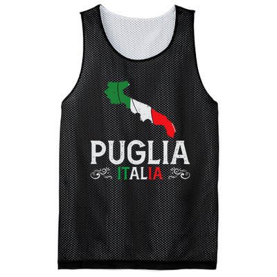 Apulia Italy Puglia Souvenir Silhouette Apulia Mesh Reversible Basketball Jersey Tank