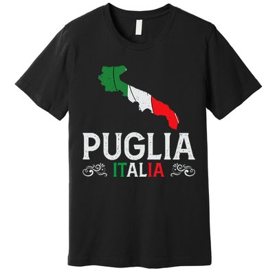 Apulia Italy Puglia Souvenir Silhouette Apulia Premium T-Shirt