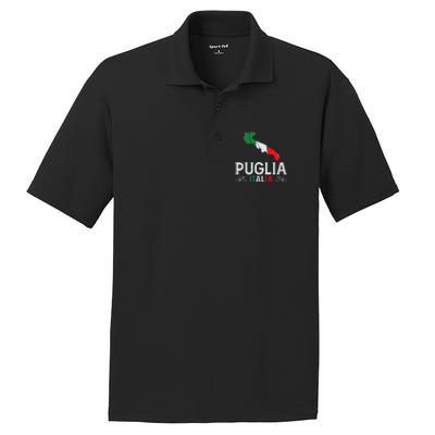 Apulia Italy Puglia Souvenir Silhouette Apulia PosiCharge RacerMesh Polo