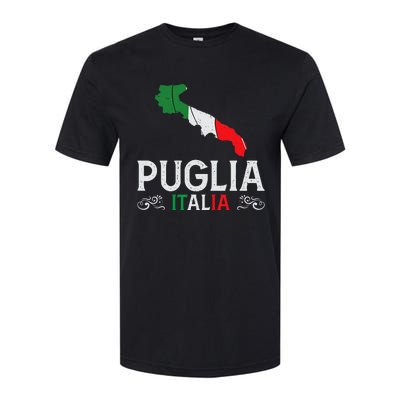 Apulia Italy Puglia Souvenir Silhouette Apulia Softstyle CVC T-Shirt