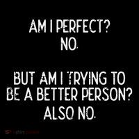 Am I Perfect No Trying Better Person Funny Sayings Full Zip Hoodie