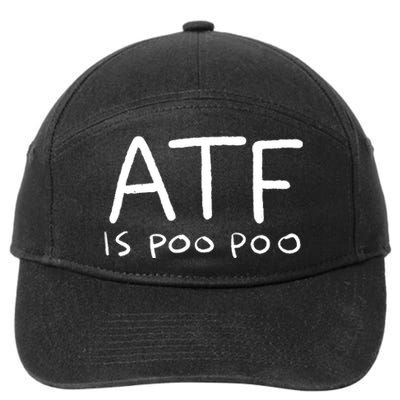 ATF Is Poo Poo 7-Panel Snapback Hat