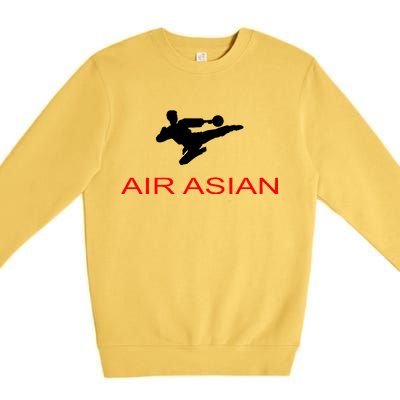 Air Asian Karate Kick Premium Crewneck Sweatshirt