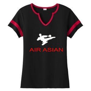 Air Asian Karate Kick Ladies Halftime Notch Neck Tee