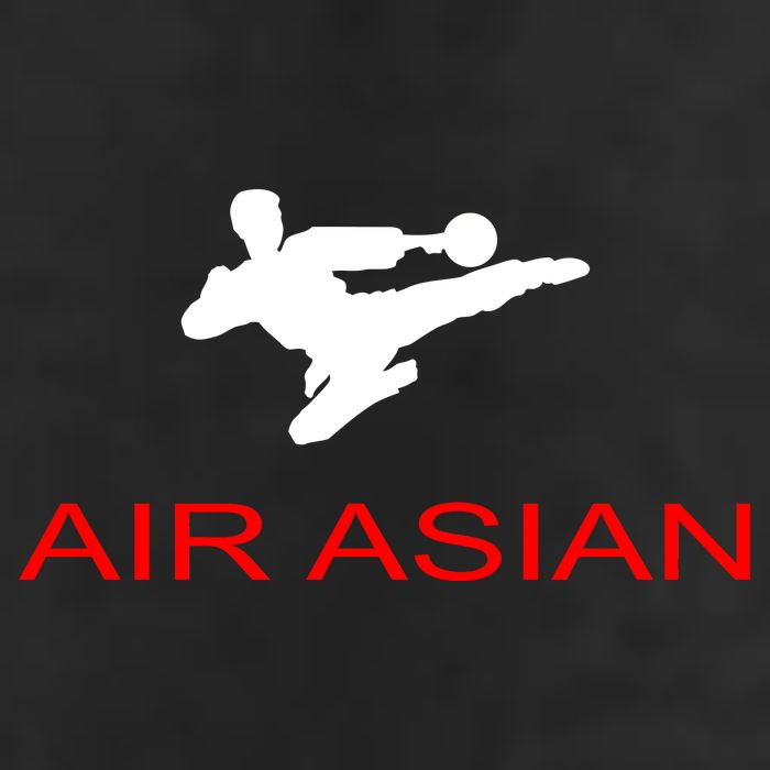 Air Asian Karate Kick 7 Panel Mesh Trucker Snapback Hat