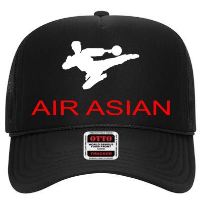 Air Asian Karate Kick High Crown Mesh Back Trucker Hat