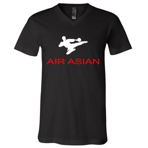 Air Asian Karate Kick V-Neck T-Shirt