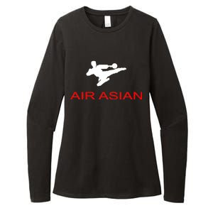 Air Asian Karate Kick Womens CVC Long Sleeve Shirt