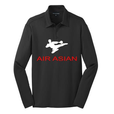 Air Asian Karate Kick Silk Touch Performance Long Sleeve Polo