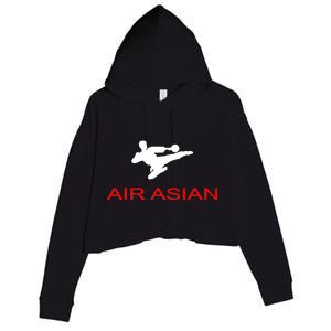 Air Asian Karate Kick Crop Fleece Hoodie