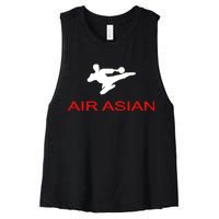 Air Asian Karate Kick Women's Racerback Cropped Tank