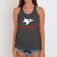 Air Asian Karate Kick Women's Knotted Racerback Tank