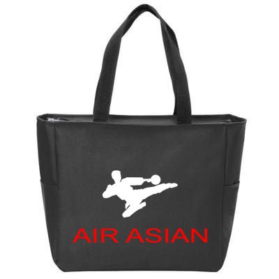 Air Asian Karate Kick Zip Tote Bag