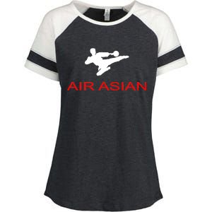 Air Asian Karate Kick Enza Ladies Jersey Colorblock Tee