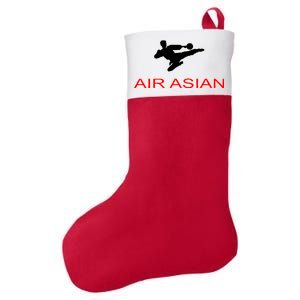 Air Asian Karate Kick Felt Holiday Christmas Stocking