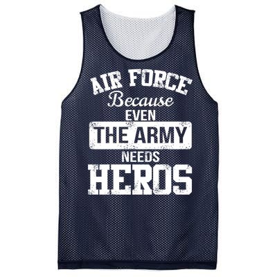 Air Force Because The Army Needs Heroes  Mesh Reversible Basketball Jersey Tank