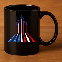 AIr Force flag - Air Show Trail Flag 11oz C Handle Ceramic Mug