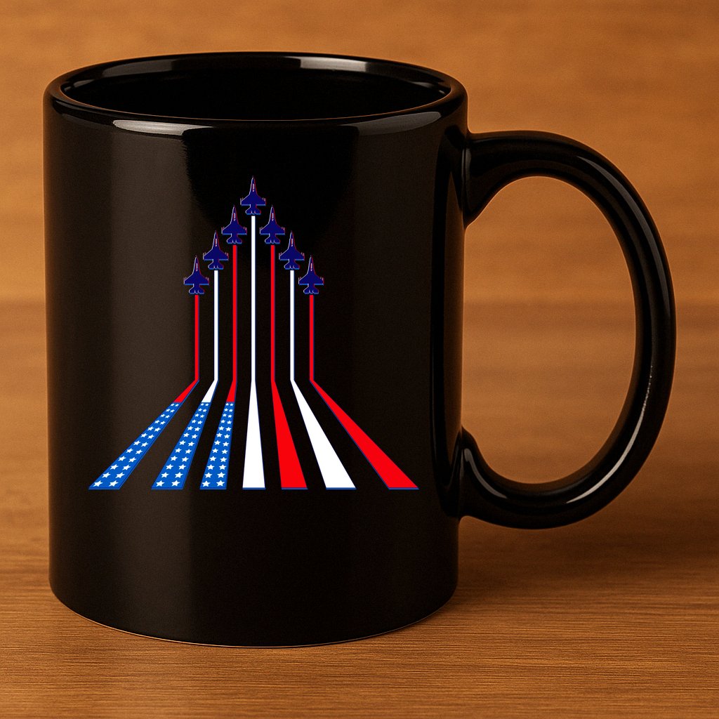 AIr Force flag - Air Show Trail Flag 11oz C Handle Ceramic Mug