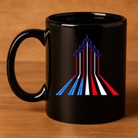AIr Force flag - Air Show Trail Flag 11oz C Handle Ceramic Mug