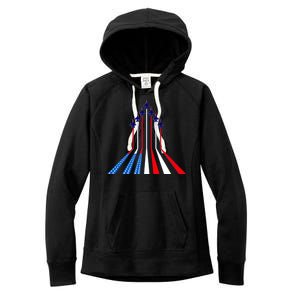 AIr Force flag - Air Show Trail Flag Women's Fleece Hoodie